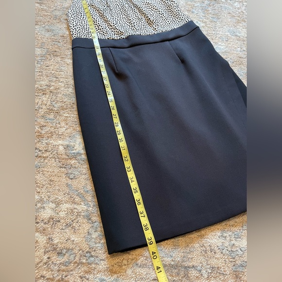 Talbots Black & White Polka Dot Dress Sz 12P - Picture 10 of 14